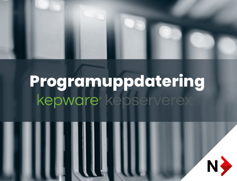 Programuppdatering - Kepware, KepServerEX, version 6.12.325